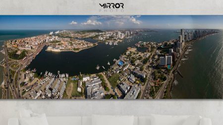 Cuadro fotográfico de la ciudad de Cartagena en todo su esplendor